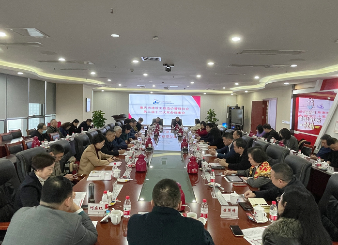 重庆市建设工程造价管理协会第三届十三次常务理事会顺利召开